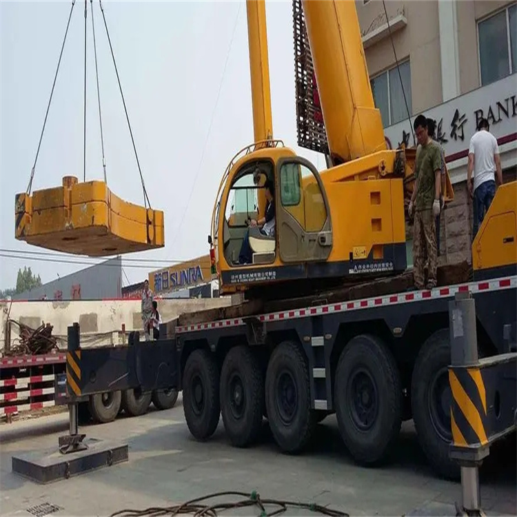 湖州吴兴当地吊车出租|机器吊装|75吨|工厂搬迁服务